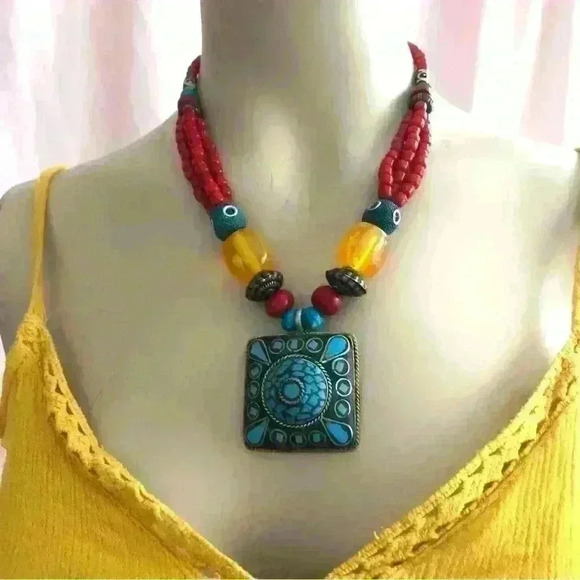 Tibetan  style necklace - Picture 5 of 5
